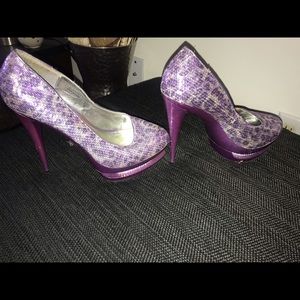 Purple stilettos